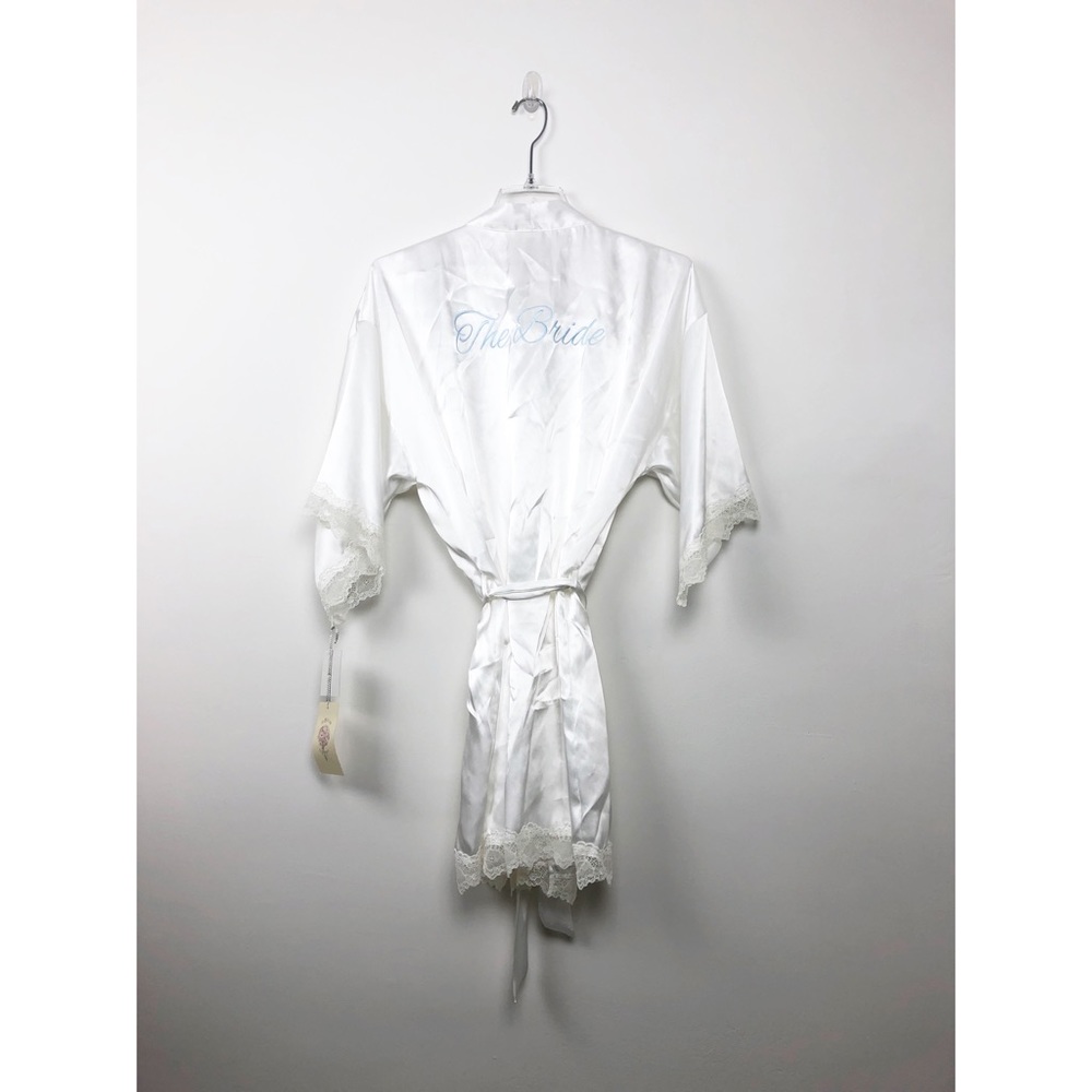 NWT In Bloom by Jonquil Off White Bride Robe L - Picture 6 of 6